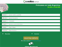 Tablet Screenshot of creditos.com.ar